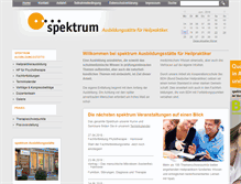 Tablet Screenshot of heilpraktiker-spektrum.de